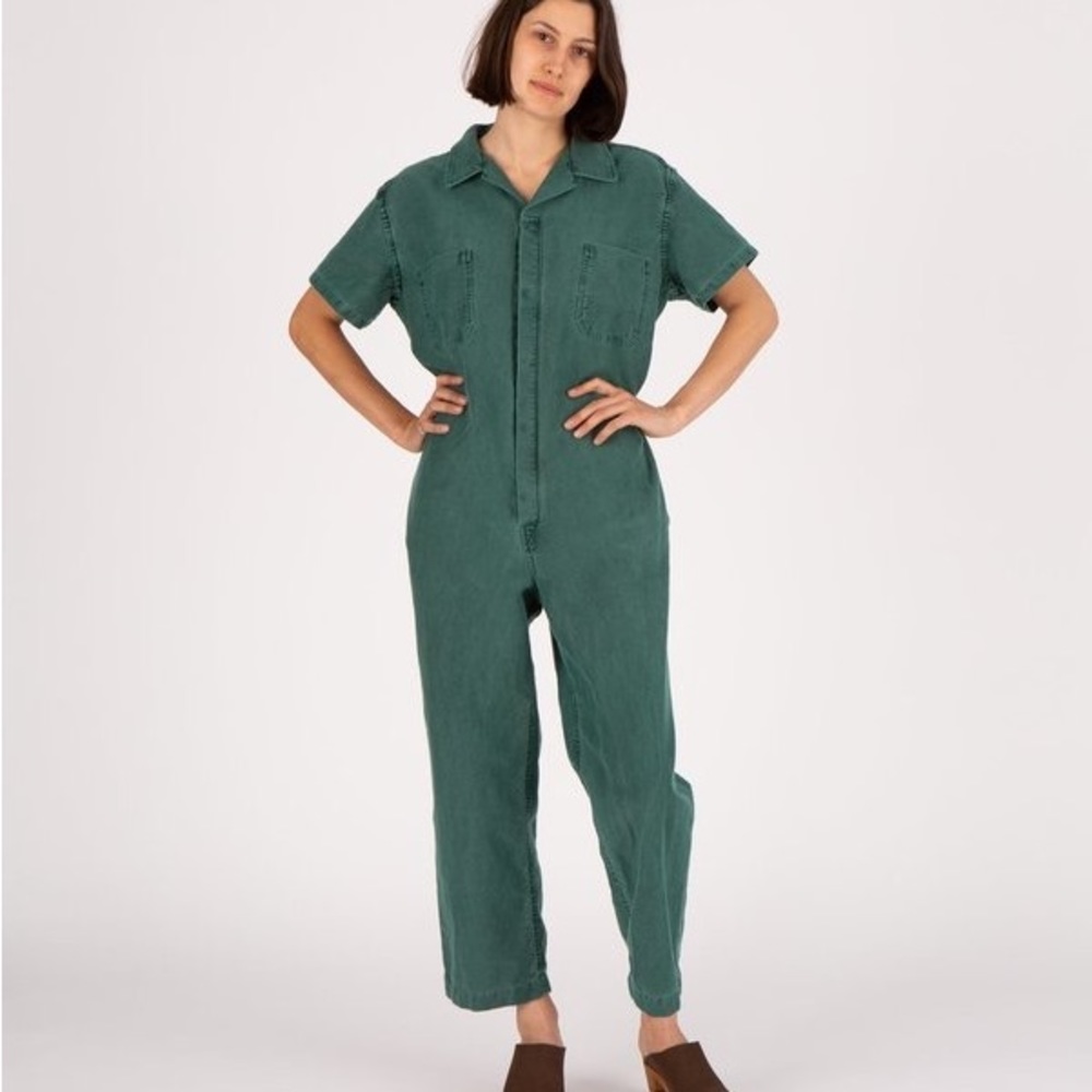 Caron Callahan Green Jumpsuit